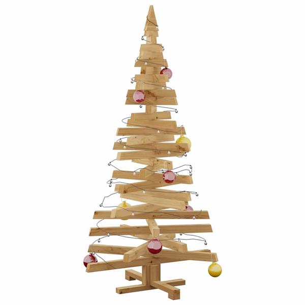 Grote foto vidaxl kerstbomen met standaard bruin 150 cm massief grenenhout diversen overige diversen