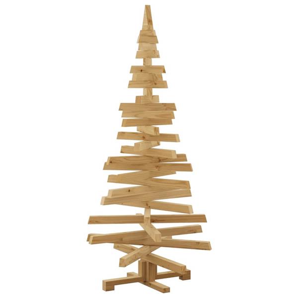 Grote foto vidaxl kerstbomen met standaard bruin 150 cm massief grenenhout diversen overige diversen
