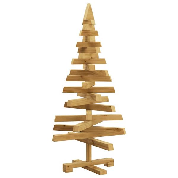 Grote foto vidaxl kerstbomen met standaard bruin 90 cm massief grenenhout diversen overige diversen