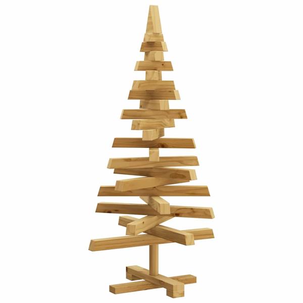 Grote foto vidaxl kerstbomen met standaard bruin 90 cm massief grenenhout diversen overige diversen