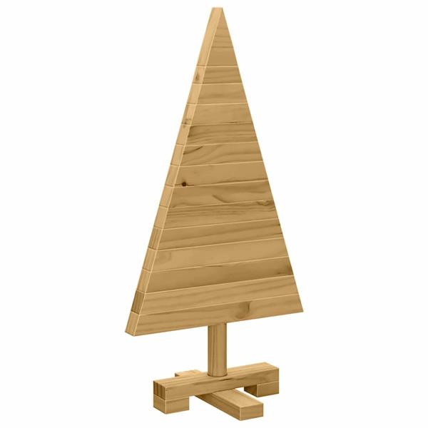 Grote foto vidaxl kerstbomen met standaard bruin 60 cm massief grenenhout diversen overige diversen