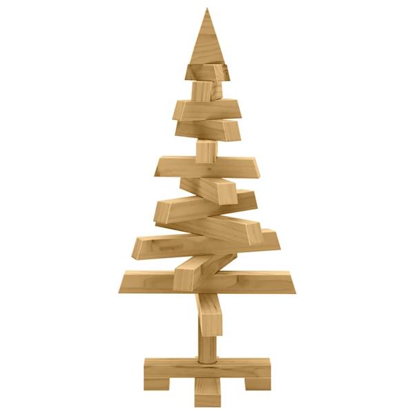 Grote foto vidaxl kerstbomen met standaard bruin 60 cm massief grenenhout diversen overige diversen