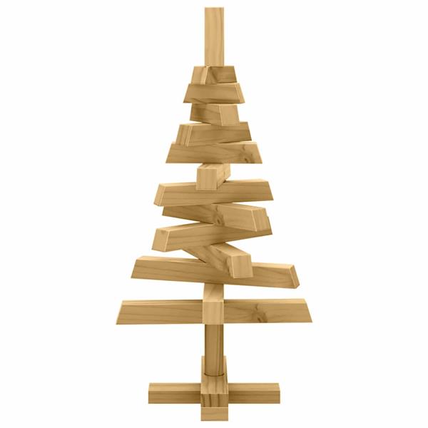 Grote foto vidaxl kerstbomen met standaard bruin 60 cm massief grenenhout diversen overige diversen