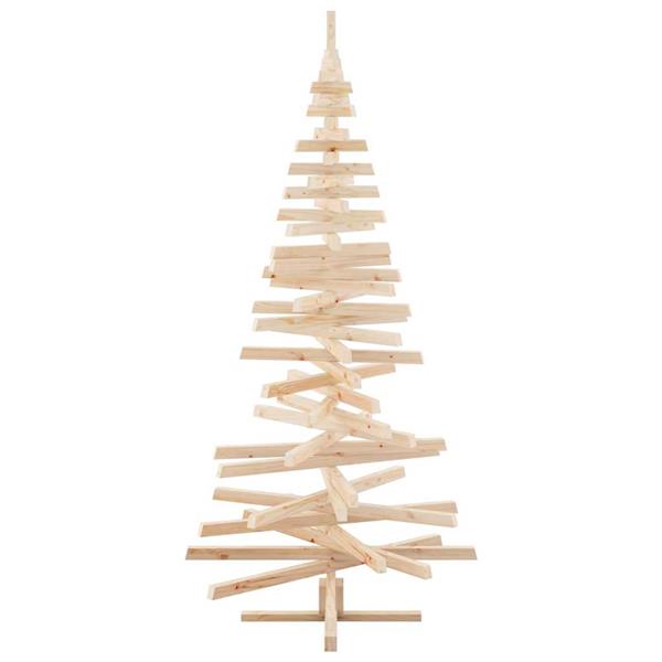 Grote foto vidaxl kerstbomen met standaard naturel 210 cm massief grenenhout diversen overige diversen