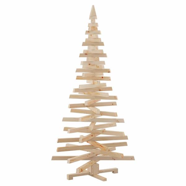 Grote foto vidaxl kerstbomen met standaard naturel 180 cm massief grenenhout diversen overige diversen