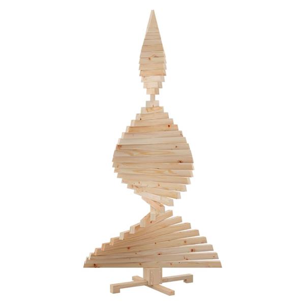 Grote foto vidaxl kerstbomen met standaard naturel 180 cm massief grenenhout diversen overige diversen
