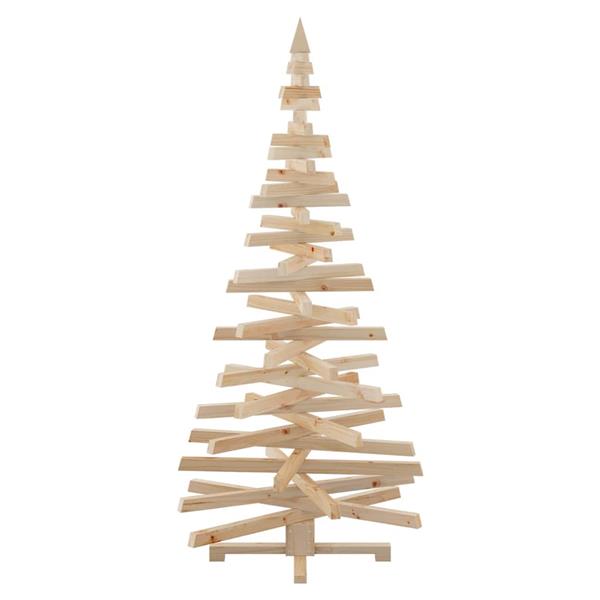 Grote foto vidaxl kerstbomen met standaard naturel 180 cm massief grenenhout diversen overige diversen