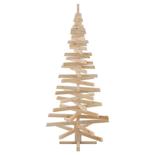 Grote foto vidaxl kerstbomen met standaard naturel 180 cm massief grenenhout diversen overige diversen