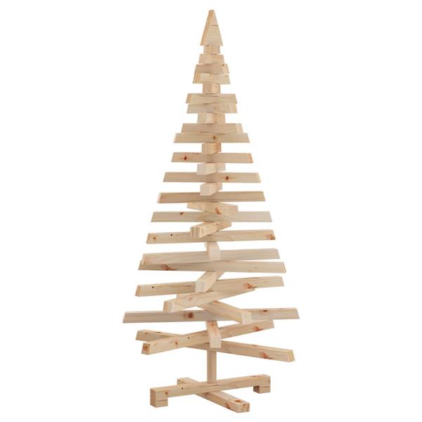 Grote foto vidaxl kerstbomen met standaard naturel 120 cm massief grenenhout diversen overige diversen