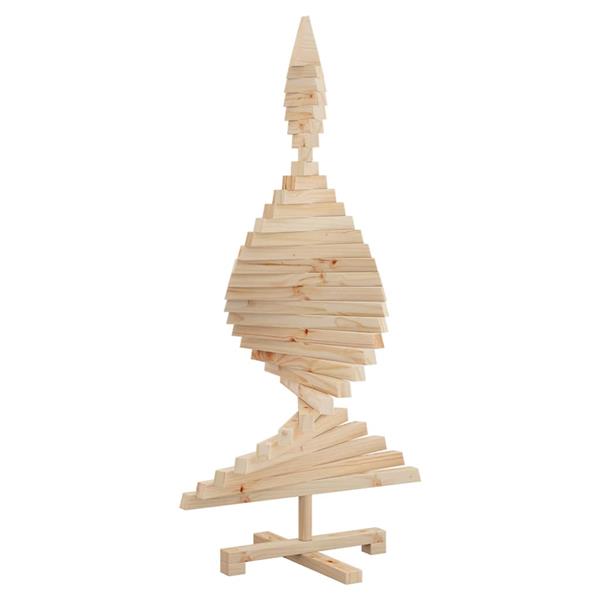 Grote foto vidaxl kerstbomen met standaard naturel 120 cm massief grenenhout diversen overige diversen