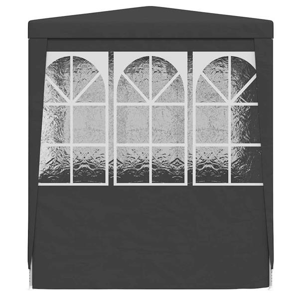 Grote foto vidaxl partytent met wanden professioneel 90 g m 2 5x2 5 m antraciet tuin en terras overige tuin en terras
