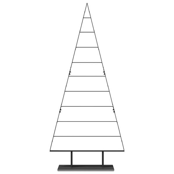 Grote foto vidaxl metalen kerstboom met standaard zwart 210 cm staal diversen overige diversen