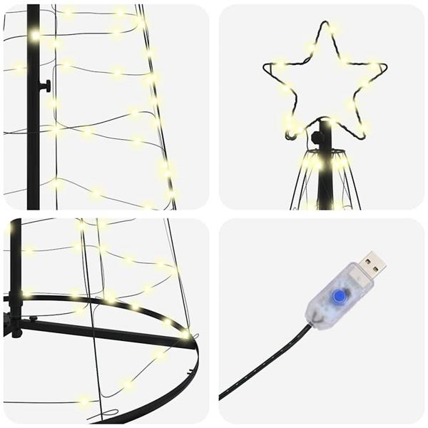 Grote foto vidaxl led kerstboom met 800 led met grondpennen warmwit 400 cm ijzer diversen overige diversen