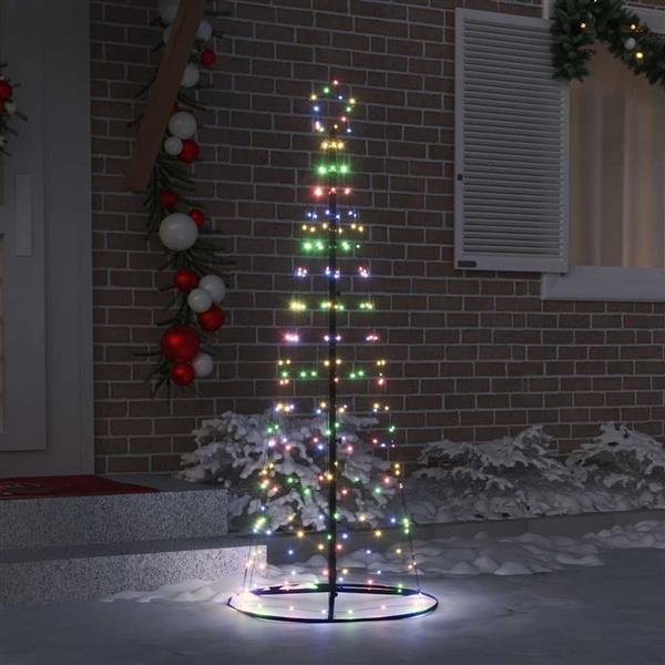 Grote foto vidaxl led kerstboom met 390 led met standaard multikleur 250 cm ijzer diversen overige diversen