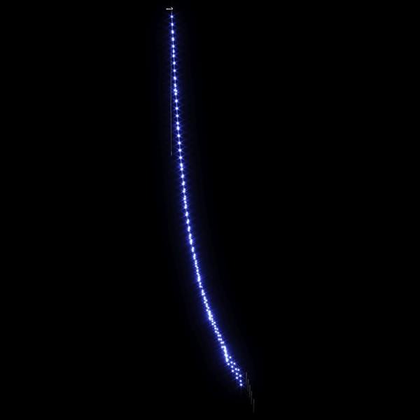 Grote foto vidaxl led kerstboom met 276 led met grondpennen blauw 511 cm metaal diversen overige diversen