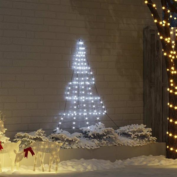 Grote foto vidaxl led kerstboom met 112 led met grondpennen koudwit 182 cm metaal diversen overige diversen
