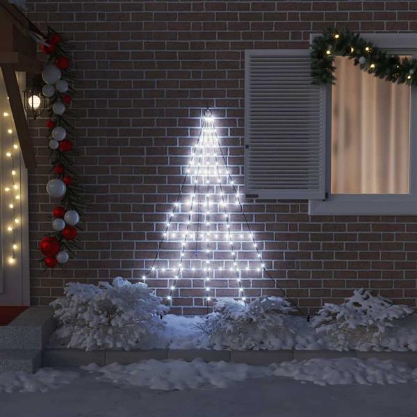 Grote foto vidaxl led kerstboom met 112 led met grondpennen koudwit 182 cm metaal diversen overige diversen