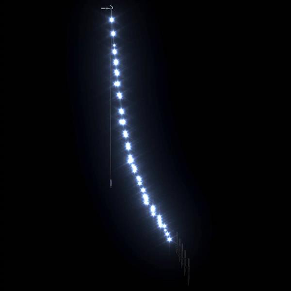 Grote foto vidaxl led kerstboom met 112 led met grondpennen koudwit 182 cm metaal diversen overige diversen