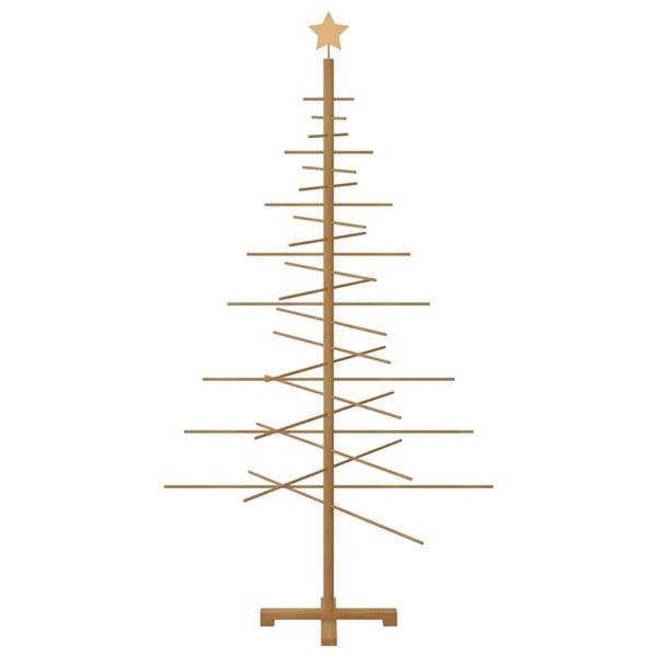Grote foto vidaxl houten kerstboom met standaard bruin 180 cm bamboe diversen overige diversen