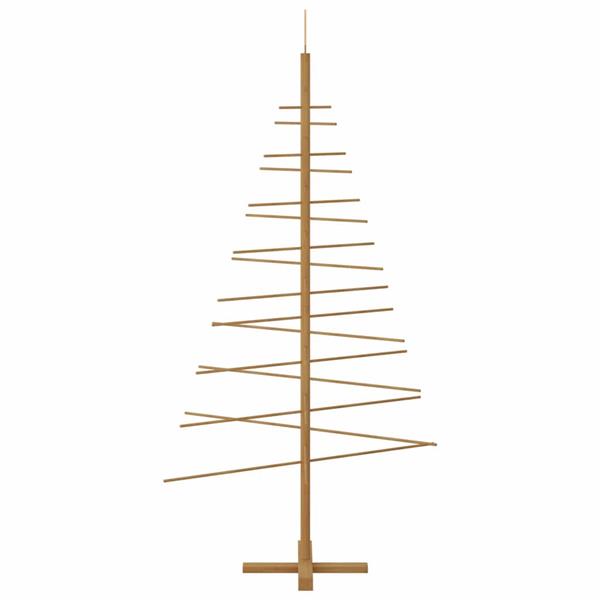Grote foto vidaxl houten kerstboom met standaard bruin 180 cm bamboe diversen overige diversen