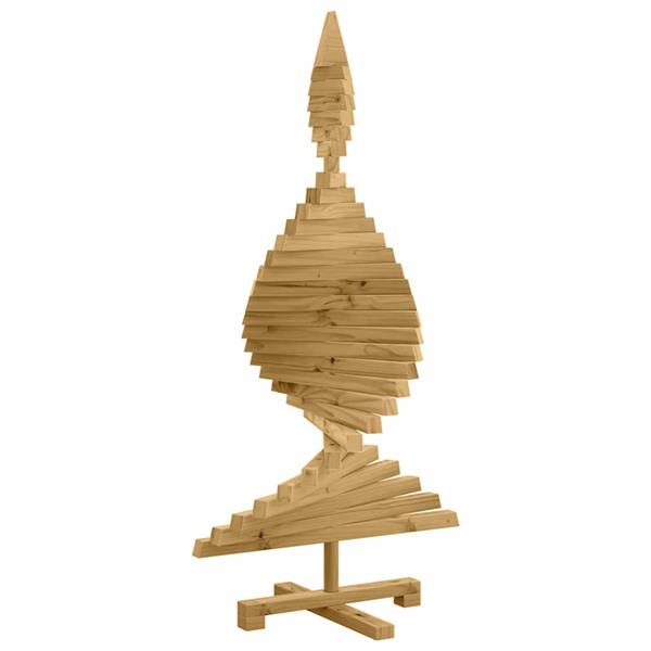 Grote foto vidaxl kerstbomen met standaard bruin 120 cm massief grenenhout diversen overige diversen