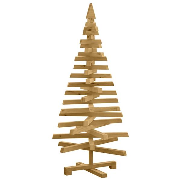 Grote foto vidaxl kerstbomen met standaard bruin 120 cm massief grenenhout diversen overige diversen