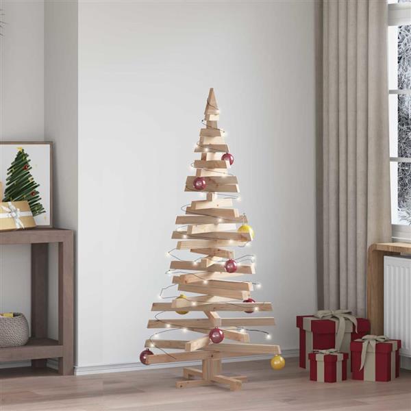 Grote foto vidaxl kerstbomen met standaard naturel 150 cm massief grenenhout diversen overige diversen