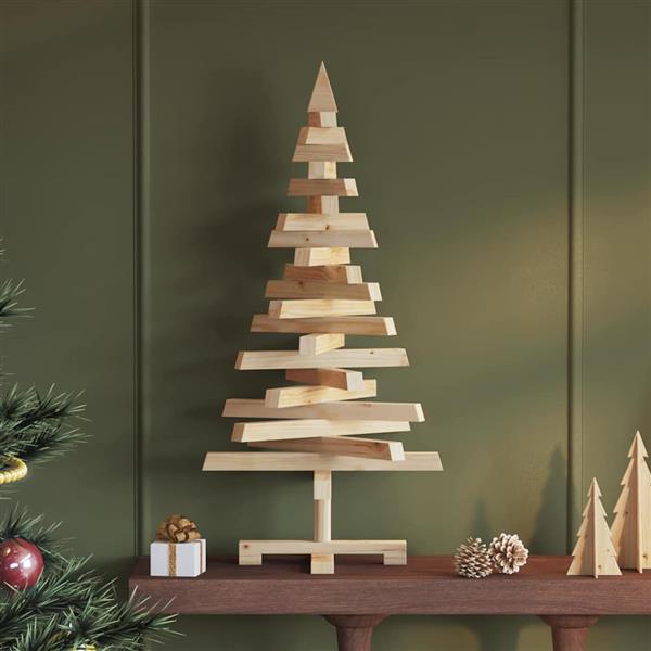 Grote foto vidaxl kerstbomen met standaard naturel 90 cm massief grenenhout diversen overige diversen