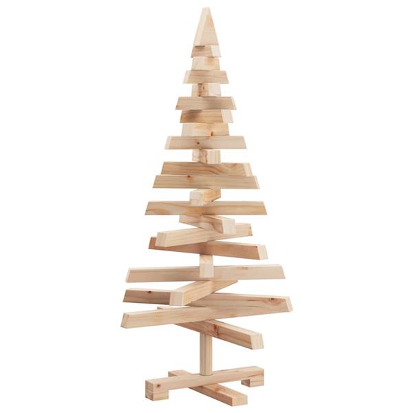 Grote foto vidaxl kerstbomen met standaard naturel 90 cm massief grenenhout diversen overige diversen