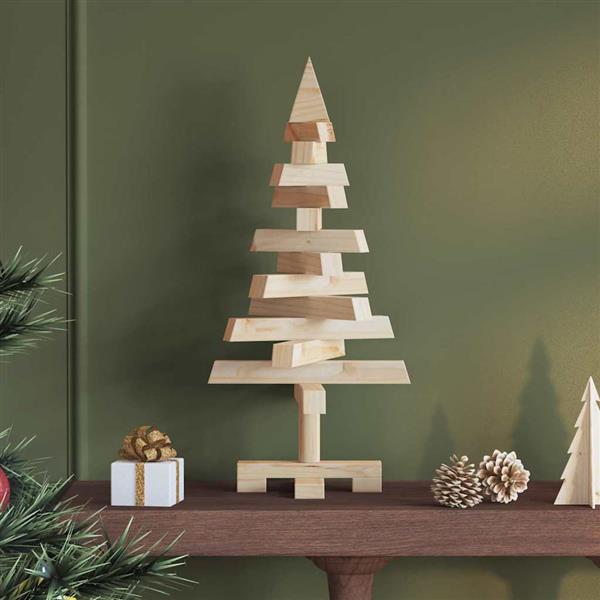 Grote foto vidaxl kerstbomen met standaard naturel 60 cm massief grenenhout diversen overige diversen