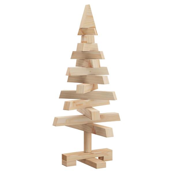 Grote foto vidaxl kerstbomen met standaard naturel 60 cm massief grenenhout diversen overige diversen