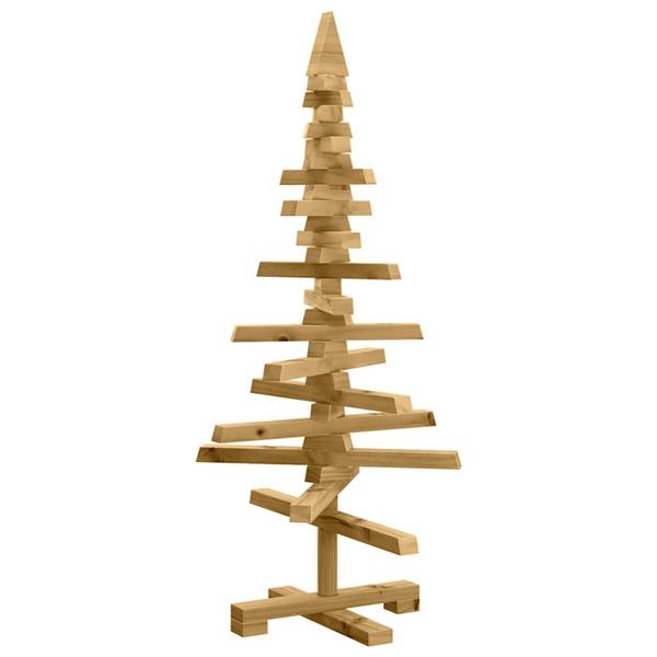 Grote foto vidaxl houten kerstboom met standaard bruin 90 cm massief grenenhout diversen overige diversen