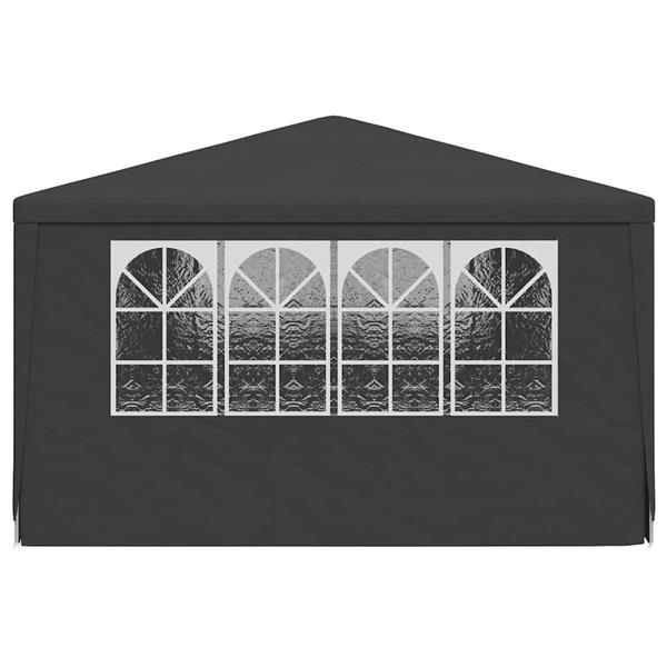 Grote foto vidaxl partytent met zijwanden professioneel 90 g m 4x6 m antraciet tuin en terras overige tuin en terras