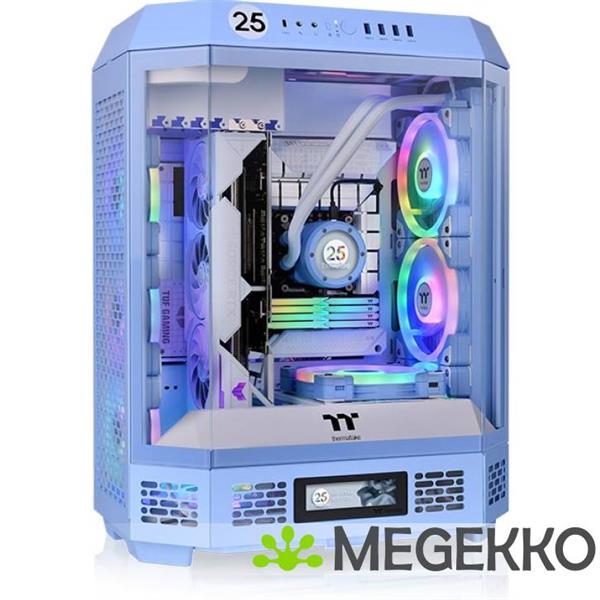 Grote foto thermaltake the tower 600 hydrangea blue midi tower computers en software behuizingen en kasten
