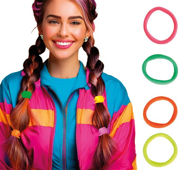 Grote foto bag of 5 assorted neon hair bands verzamelen overige verzamelingen