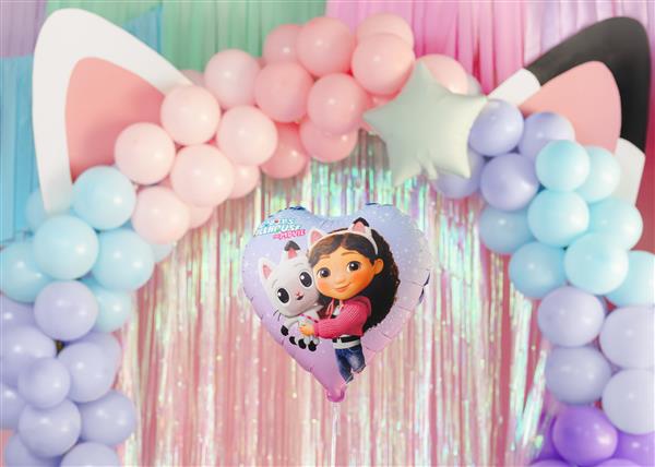 Grote foto folie ballon hart gabby dollhouse 35cm verzamelen overige verzamelingen