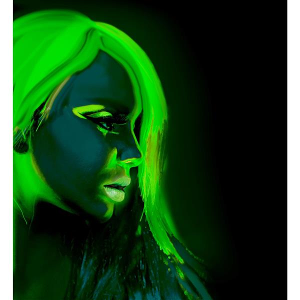 Grote foto neon groene schmink glow in the dark 30ml verzamelen overige verzamelingen