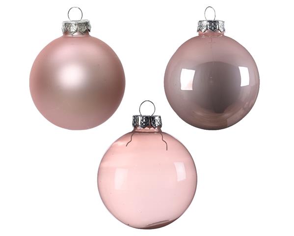 Grote foto kerstballen glas poederroze 7 cm set van 21 verzamelen overige verzamelingen
