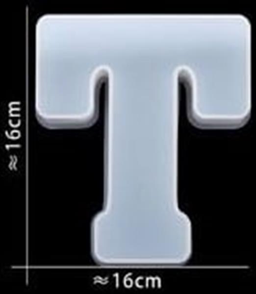 Grote foto siliconenmal letter t voor epoxy resin zeep en kaarsen 16 cm per stuk verzamelen overige verzamelingen