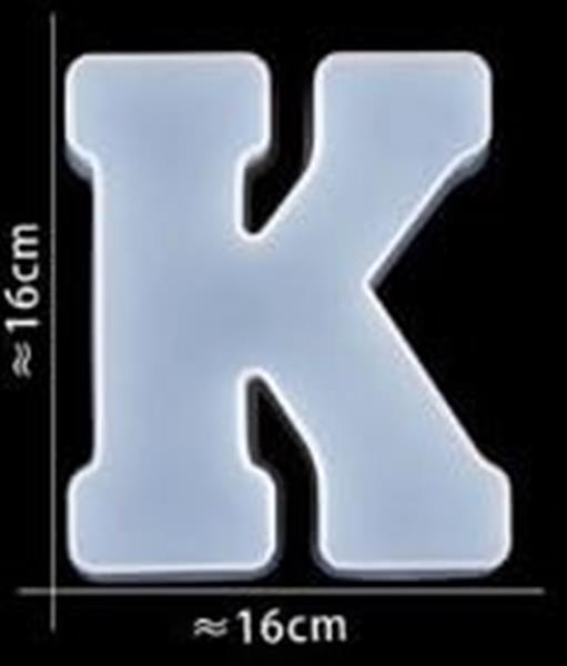 Grote foto siliconenmal letter k voor epoxy resin zeep en kaarsen 16 cm per stuk verzamelen overige verzamelingen