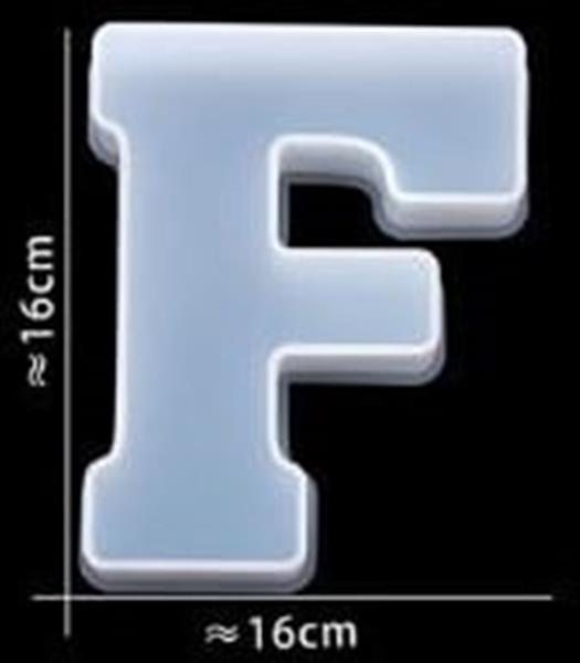 Grote foto siliconenmal letter f voor epoxy resin zeep en kaarsen 16 cm per stuk verzamelen overige verzamelingen