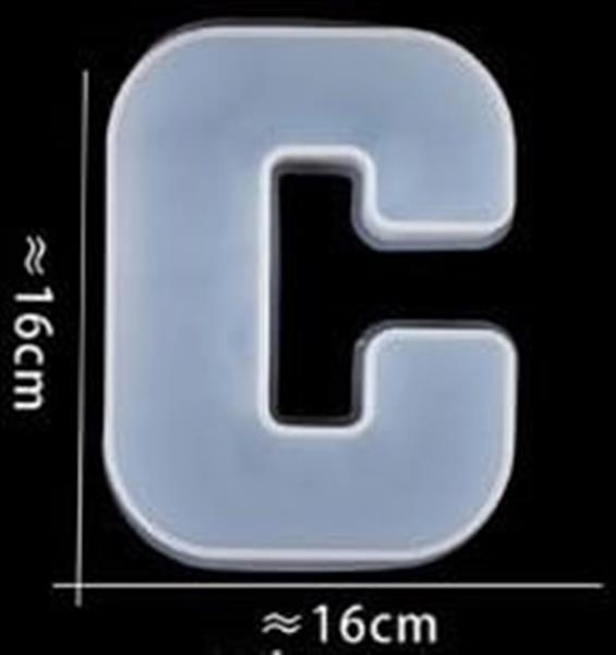 Grote foto siliconenmal letter c voor epoxy resin zeep en kaarsen 16 cm per stuk verzamelen overige verzamelingen