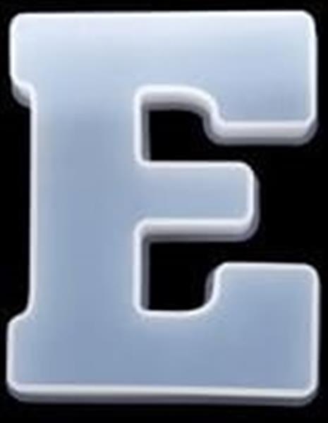 Grote foto siliconenmal letter e voor epoxy resin zeep en kaarsen 16 cm per stuk verzamelen overige verzamelingen