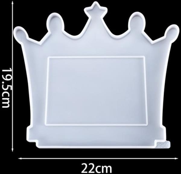 Grote foto siliconenmal fotolijstje bordje kader kroon epoxy resin 16 cm per stuk verzamelen overige verzamelingen