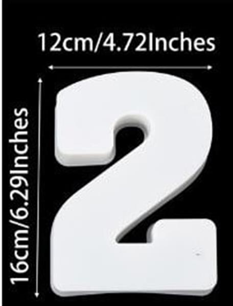 Grote foto siliconenmal cijfer 2 voor epoxy resin zeep en kaarsen 16 cm per stuk verzamelen overige verzamelingen