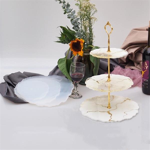 Grote foto benodigdheden voor siliconenmal etagiere goud 024320 voor epoxy resin en andere hobby verzamelen overige verzamelingen