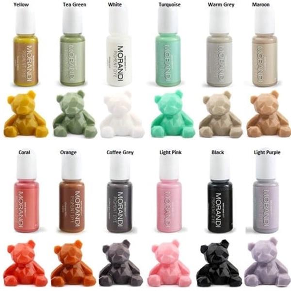 Grote foto pigment morandi epoxyhars vloeibare kleurstof voor epoxy resin en uv resin yellow verzamelen overige verzamelingen