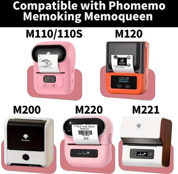 Grote foto thermische labels blanco etiketten voor thermal labelprinters m110 m110s m120 m200 m220 m221 transpa verzamelen overige verzamelingen