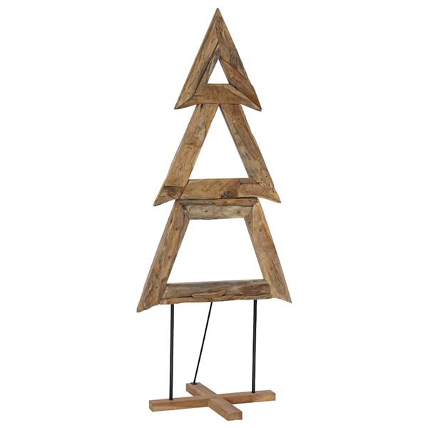 Grote foto vidaxl kerstboom met standaard bruin 180 cm massief teakhout diversen overige diversen