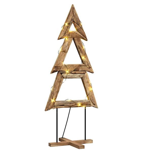 Grote foto vidaxl kerstboom met standaard bruin 180 cm massief teakhout diversen overige diversen